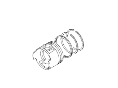 Suzuki 4-5-6HP 4Stroke Pistonset (12100-91J00-050)