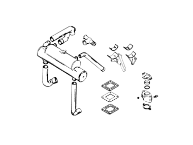 Mercury MerCruiser Closed Cooling Kit Fits 1996-2001 MCM & MIE V-8 (454 & 502 cid) engines. (807639A3)