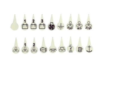 Schutzschalter Symbol Etiketten (BS7902)