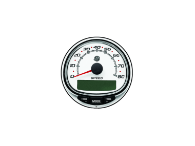 Mercury SC1000  Geschwindigkeitsmesser Weiß 80 MPH (8M0135627)