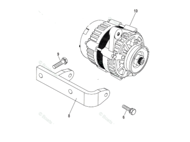 Mercruiser Bracket Dynamo / Alternator 3.0L 181 861734