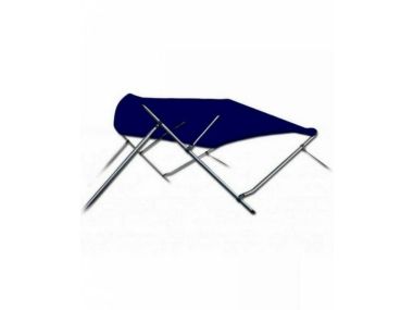 Aluminium Bimini Top ''Navishade'' mit 3 Bögen (Blau) inkl. Aufbewahrungsdeckel