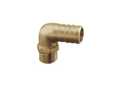 Schlauchverbinder aus Messing, 90° Außengewinde 1/4" - 1" 1/2 NPT & 8 - 45 Ø mm
