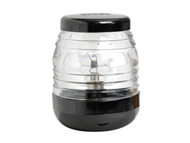 Klassische 360°-Navigationslichter mit Mastspitze, weißes/schwarzes Licht, 12 V/24 V