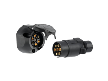 Steckdose und 7-poliger Stecker zum Abschleppen