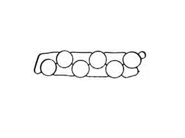 Honda Dichtung Ansaugkanal BF250A BF175A3 / A6 / AK1 / AK2 / AK3 BF200A2 / A3 / A6 / AK1 / AK2 / AK3 BF225A2 / A3 / A6 / AK1 / AK2 / AK3 (17105-ZY3-004)