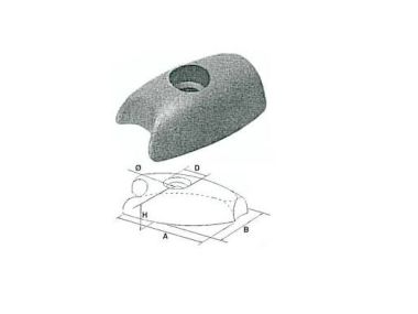 Volvo Penta Volvo Penta Anodenplatte Bugstrahlruder Zink (41100276)