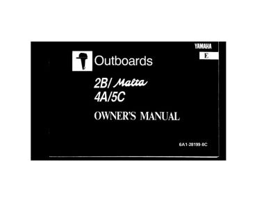 Yamaha Instruction Manual 2B / 3A / 4A / 4B / 5C