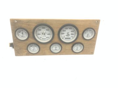 USED: Mercruiser dashboard met alle meters + warning buzzer 
