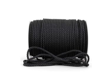 Anchor Rope 3-Strand | Black | Diameter: 12 mm