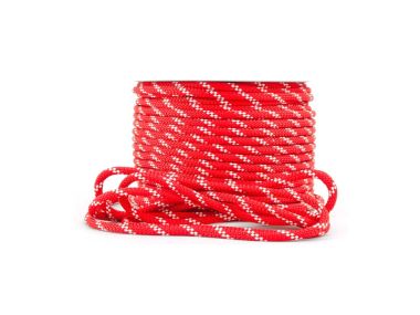 Double Braided Rope 32-Strand | Red / White | Diameter: 10 mm