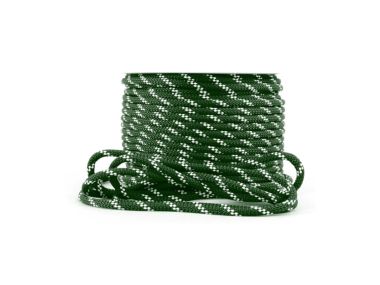 Double Braided Rope 32-Strand | Green / White | Diameter: 12 mm