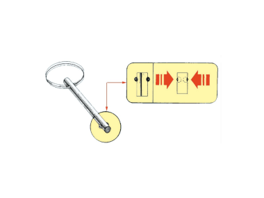 Stainless Steel Self-Locking Pin 6 Ø mm
