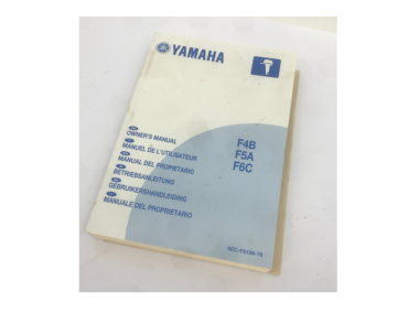 USED: Yamaha Owner's manual F4B / F5B / F6B 6EC-F8199-76