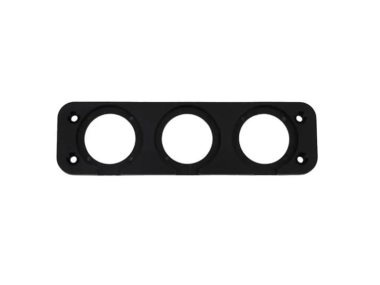 Montageplaat 3 Gaten - Inbouw - Drievoudig - Geschikt voor USB stopcontact/Voltmeter